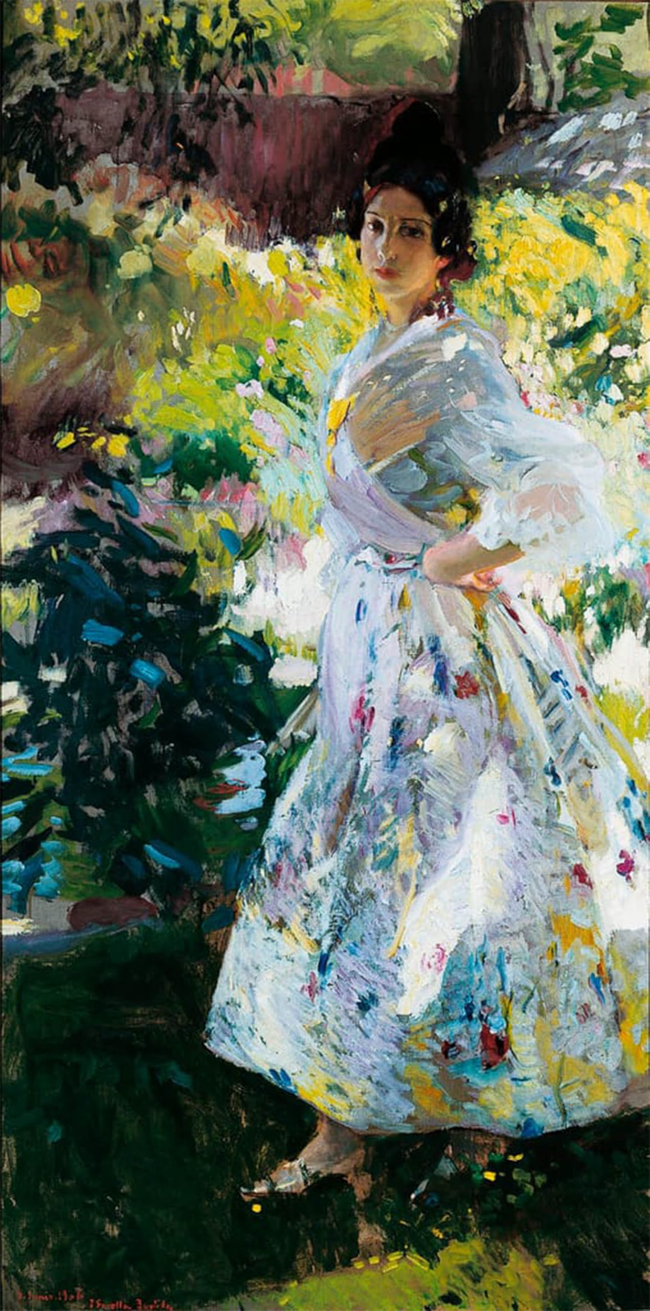 SERENDIPITP Abstract Painting Mural Print Picture Wall Decor Painting Maria inn peasant costume by Joaquín Sorolla Vintage Wall Artwork for Home Decor 60x90cm