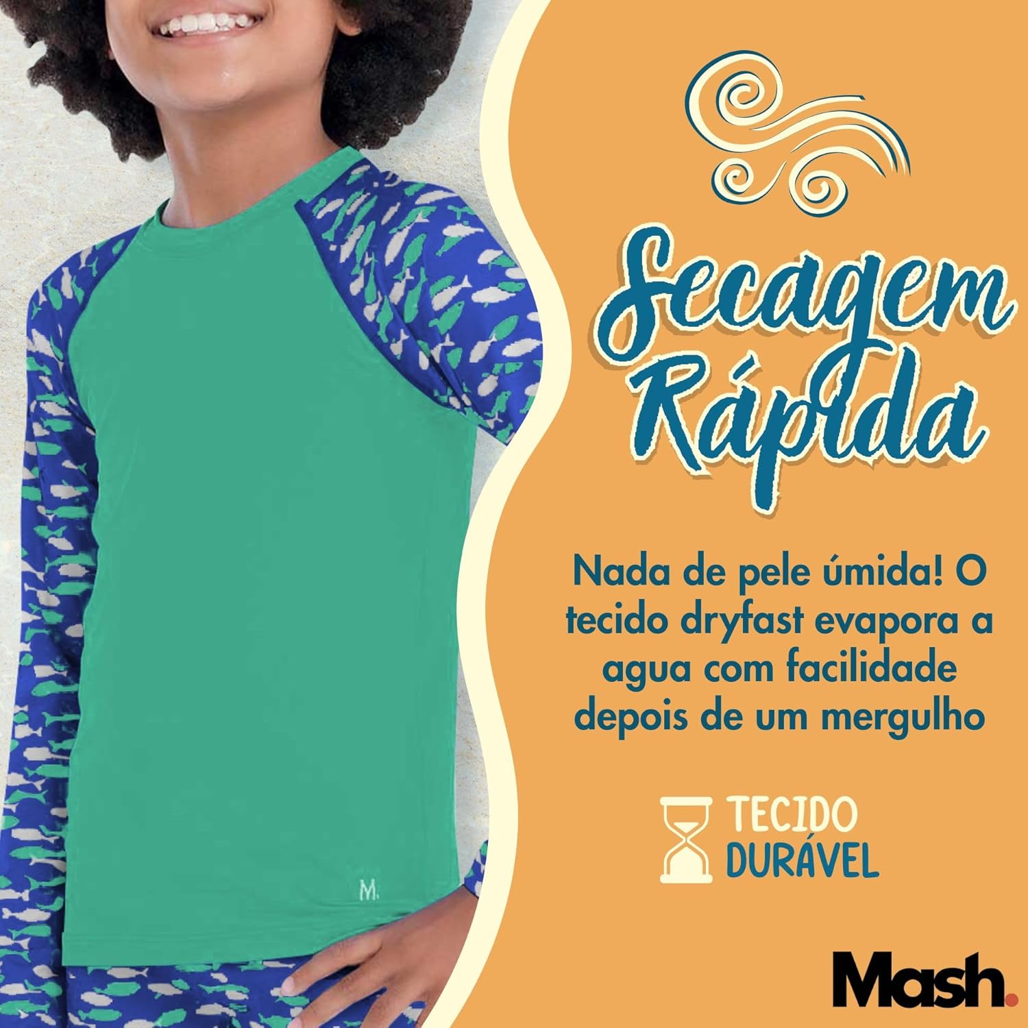 Camiseta Uv 50+ INFANTIL Manga Longa Peixinhos Menino Mash em promoção! Veja a oferta e mais achadinhos de Meninos 3 Hoje é o melhor dia para comprar Camiseta Uv 50+ INFANTIL Manga Longa Peixinhos Menino Mash com aquele preço maroto! Promoção! Aproveite a oferta! 3