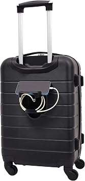 Wrangler Smart Spinner Hardside Luggage, 2 Piece Set, Black