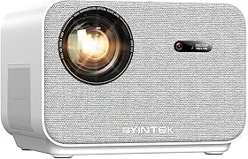 BYINTEK Projetor Portátil Android 5G Wi-Fi e Bluetooth 5.0,1080P Full HD 800 Lúmens com Suporte 4K, Autofoco e Alto-falantes Estéreo, Ideal para Cinema em Casa, Filmes e Jogos
