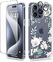 Vista 10 de GVIEWIN - Funda para iPhone 11 con protector de pantalla + protector de lente de cámara, cubierta protectora transparente suave de poliuretano