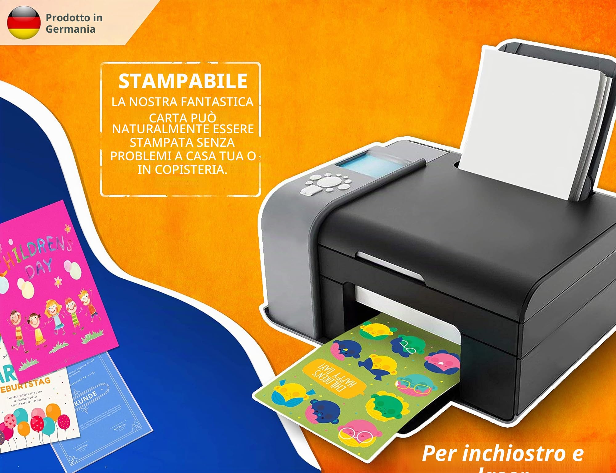 Carta per stampante A3 160g 29,7x42cm bianco puro spessa per disegno fotografia presentazioni poster