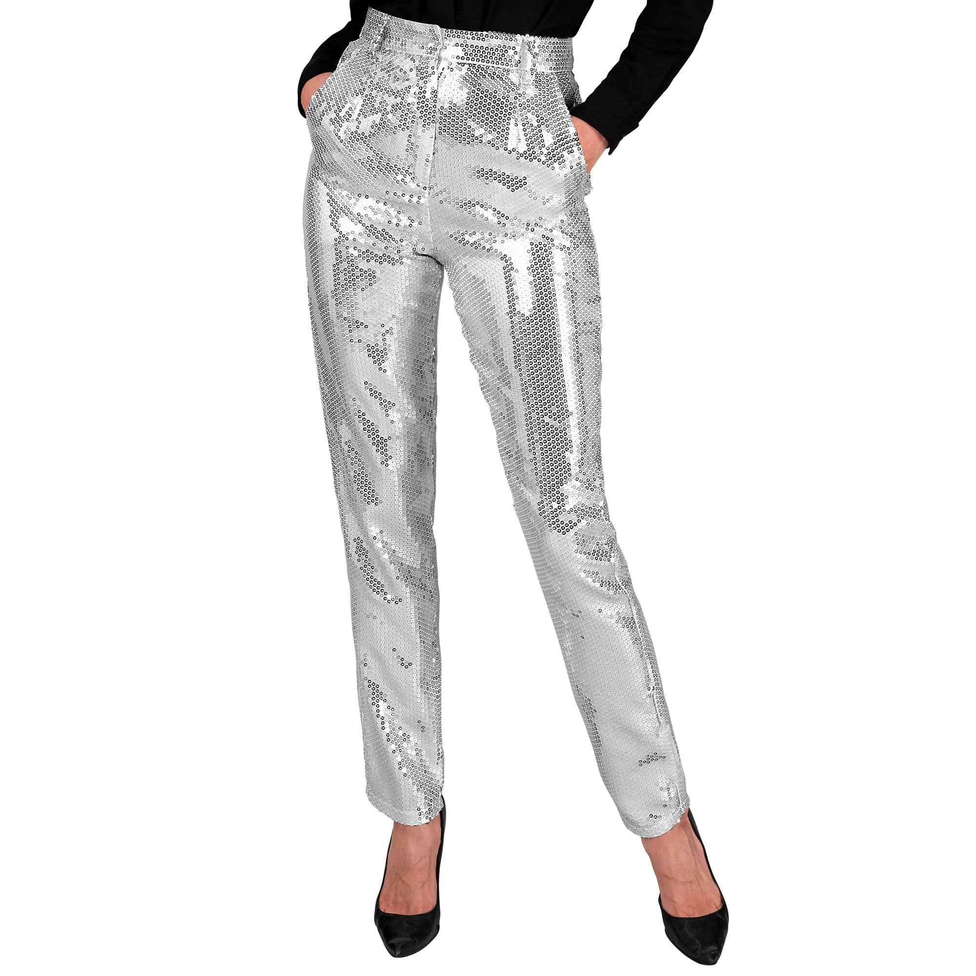 WIDMANN - Women's Party Fashion Sequined Trousers, Disco Fever, Schlagermove, Women's Trousers