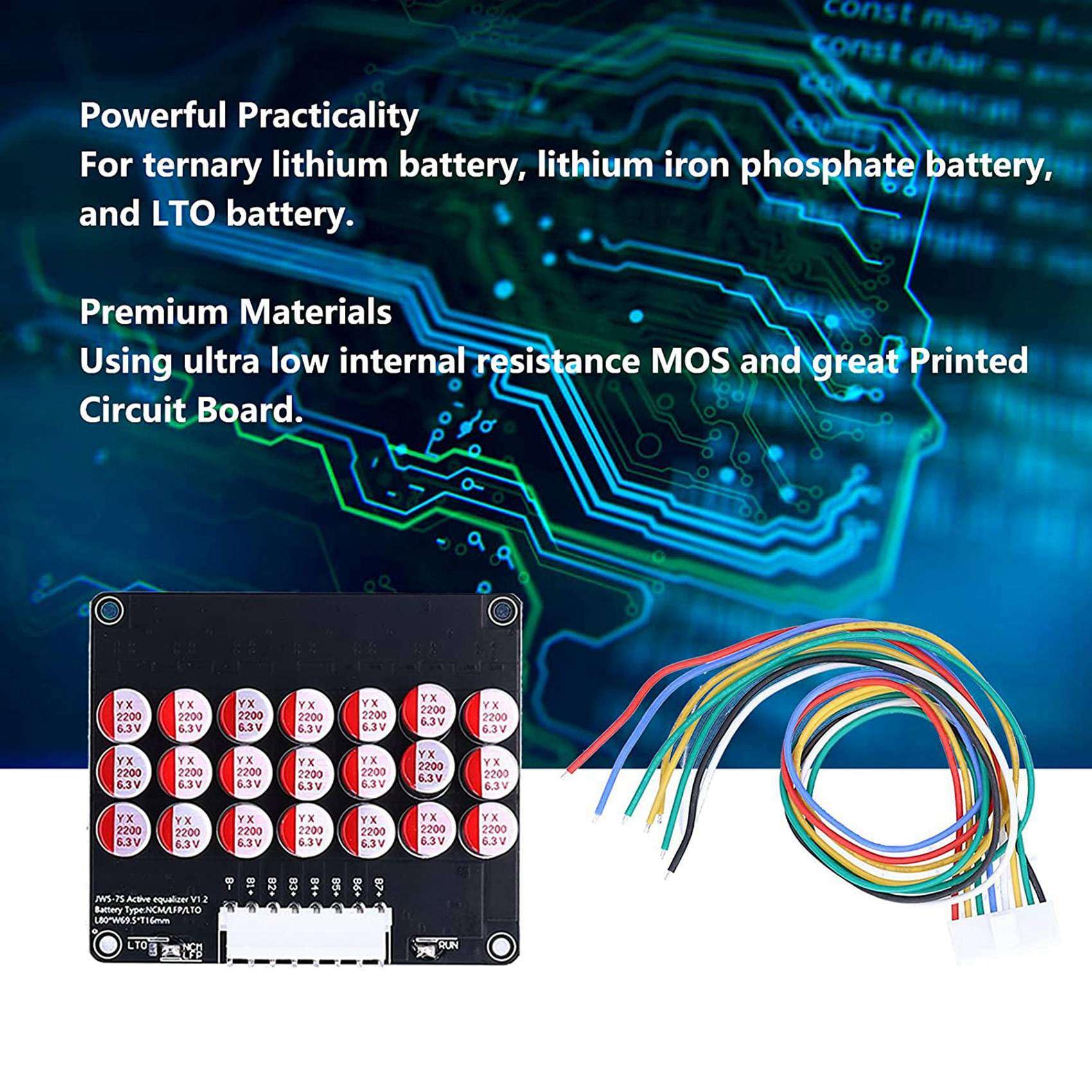 4X 6S Equalizzatore Balancer Lifepo4/Lipo/LTO Batteria Condensatore di Equalizzazione Energetica Scheda