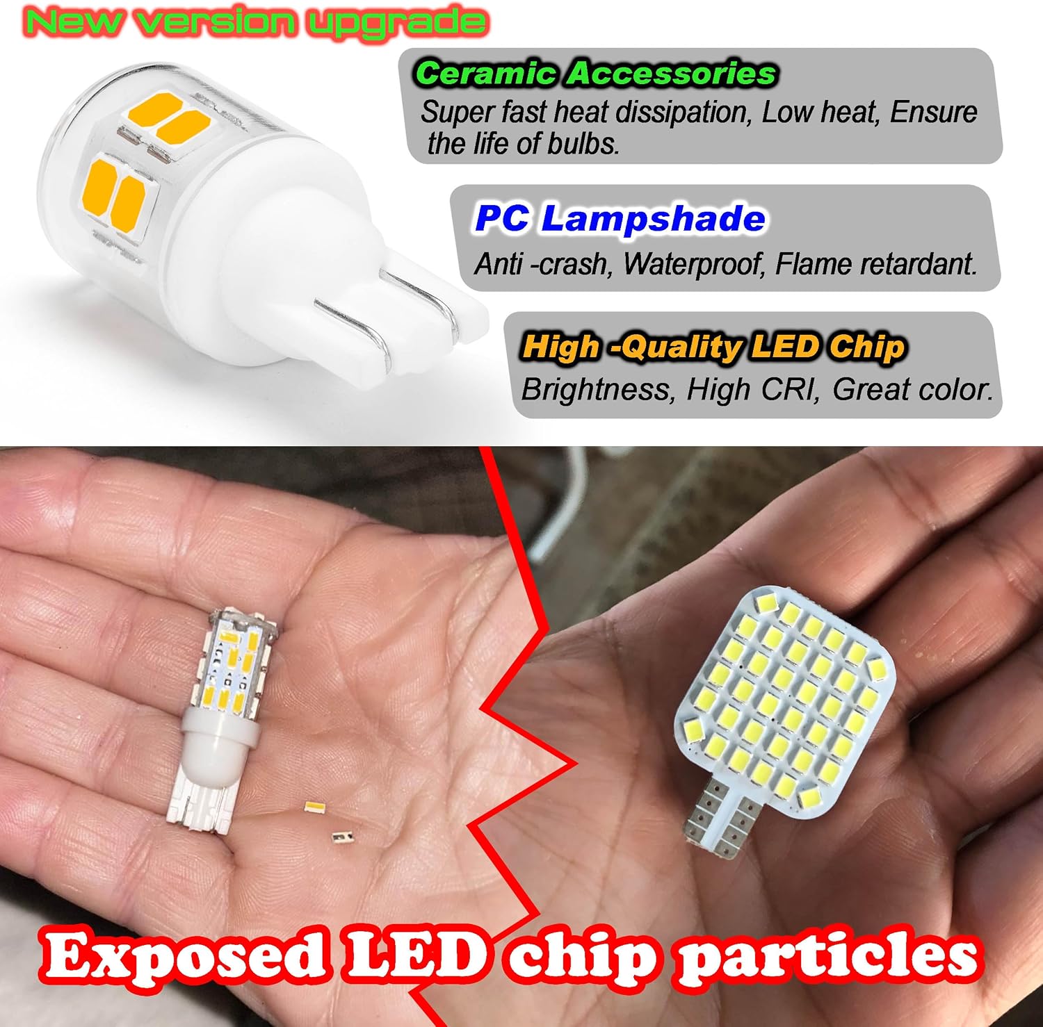 921 c921 Led RV Trailer Camper Car Landscape Bulbs T5 T10 Wedge 12volt