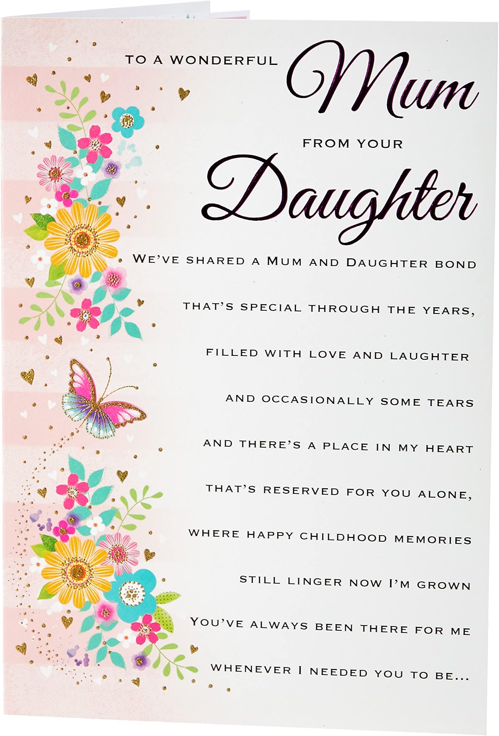 Handpanted Mothers Day Card / Happy Mothers Day Card / Mothers Day