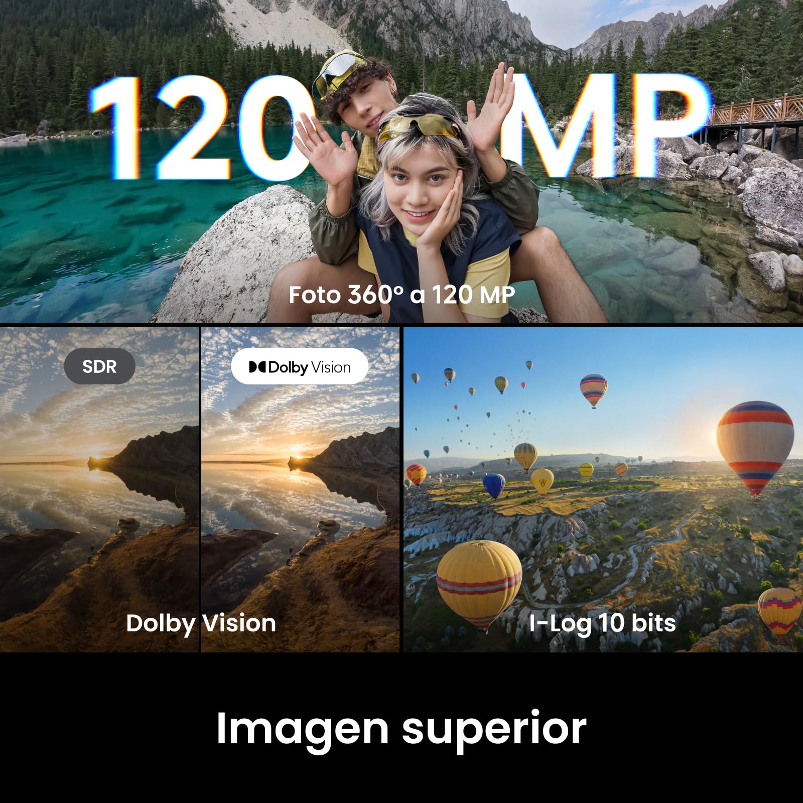Insta360 X6 Paquete básico - cámara 360 8K con sensores 1/1,1''