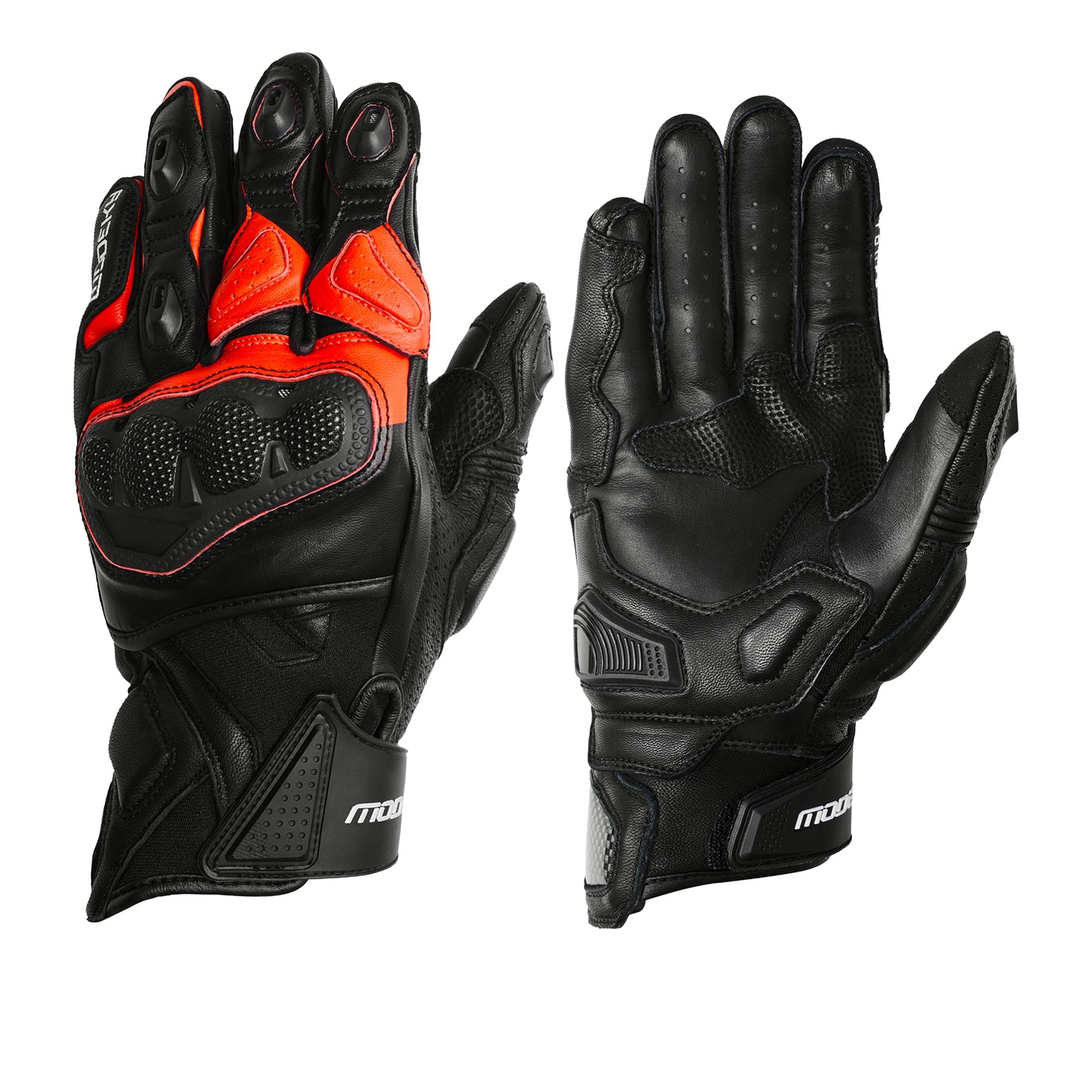 Modeka Evox Short Guanti da motocicletta, nero, 8