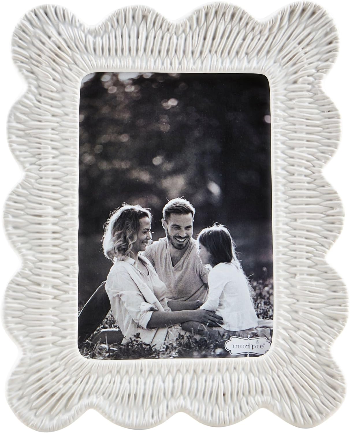 Mud Pie Woven Ceramic Frame; 5X7