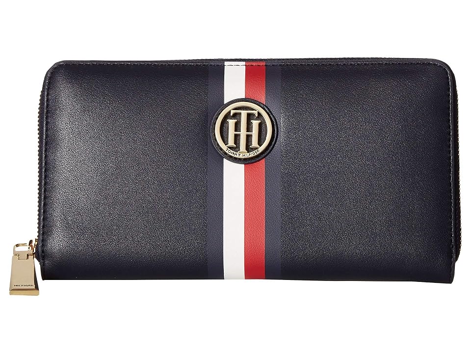 

Tommy Hilfiger Tami Large Zip Wallet (Tommy Navy) Handbags