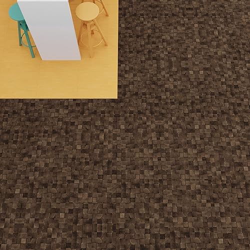 Miniatura 2 de Lucida Surfaces Baldosas de vinilo de lujo  Piso adhesivo adhesivo  Tablón de aspecto texturizado  Bloques de grano final FabCore  Azulejo de