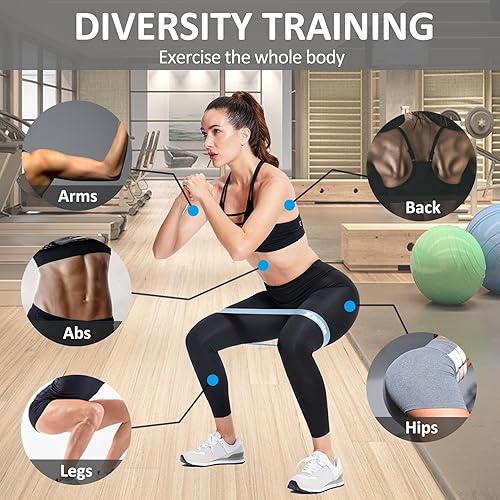 Miniatura 3 de Bandas de resistencia, bandas de entrenamiento para hombres y mujeres, bandas de ejercicio para terapia física, bandas de resistencia de goma,