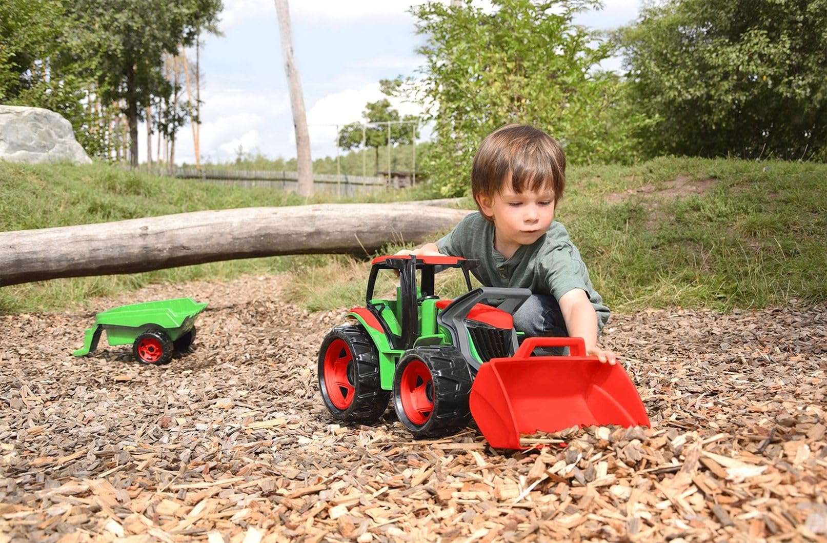 Lena Giga Trucks Traktor, Wielokolorowy, od 3 lat