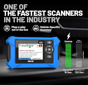Innova SD35 OBD2 Scanner ABS, SRS, TPMS & Check Engine Code Reader, Live Data, All System Diagnostics, Compatible with Most Vehicles