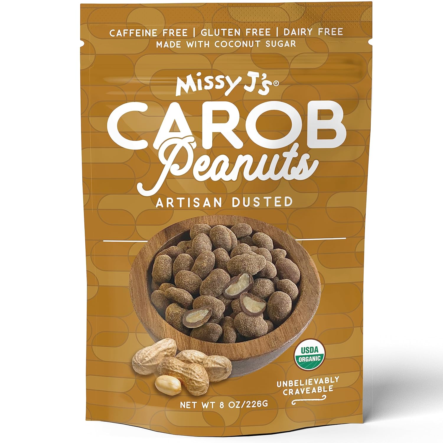 Missy J's Organic Carob Peanut Lovers Sampler pack-9 products, Vegan Gluten Free, Substitute for Chocolate, Perfect for Snacks and Treats