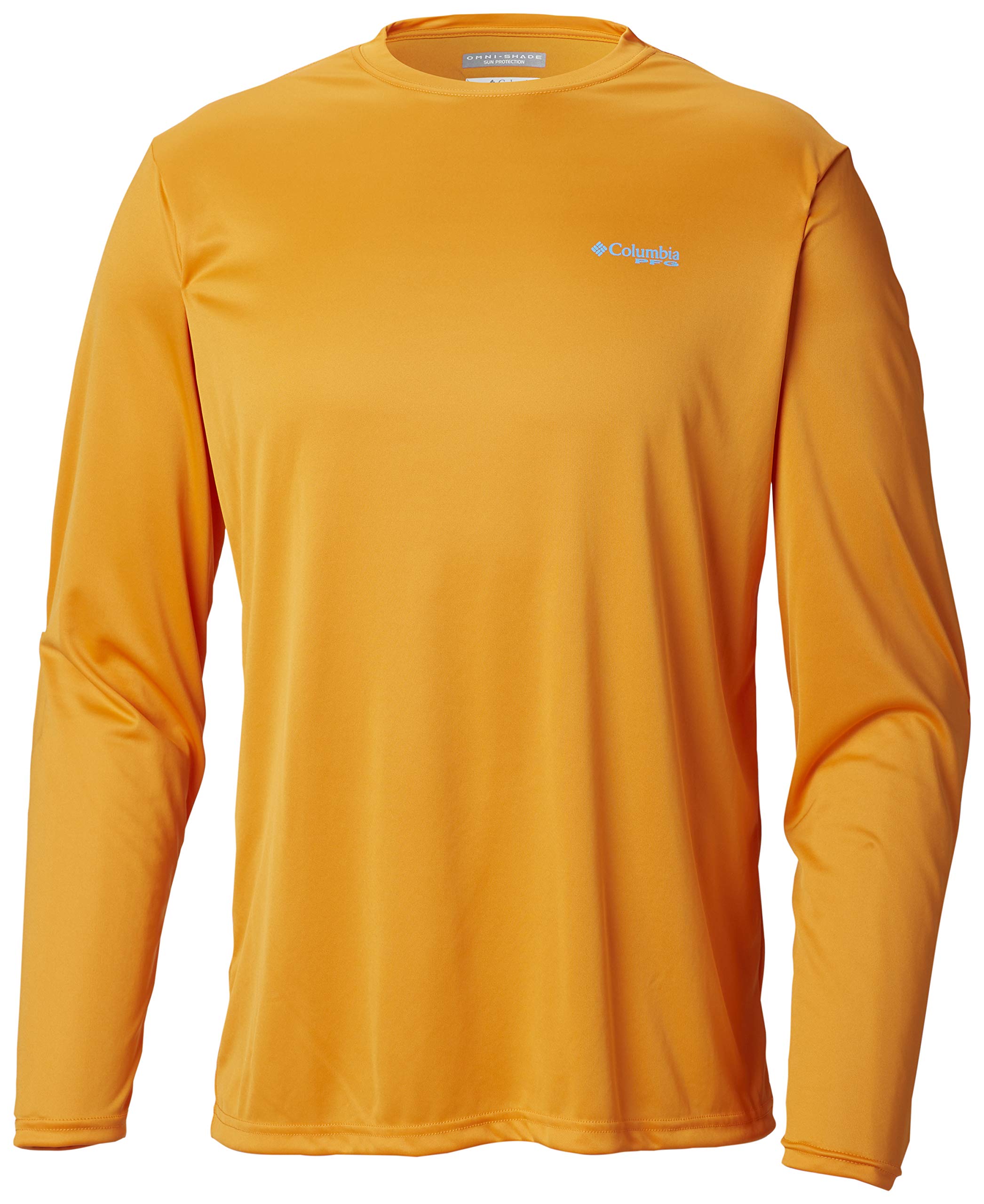 Columbia Men's Terminal Tackle PFG Long Sleeve Fishing Shirt - UPF 50 Sun Protection, Quick Dry, State Triangle Logo