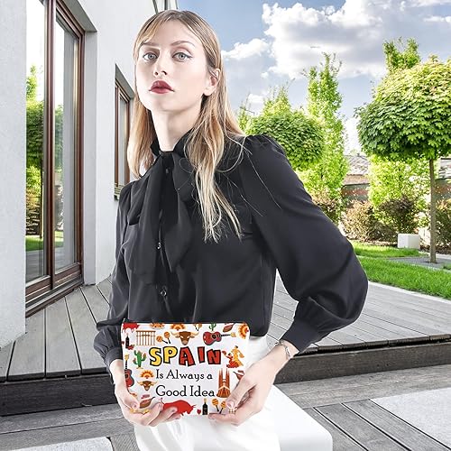 Miniatura 4 de WCGXKO España amante regalo viaje a España regalo España es siempre una buena idea cremallera bolsa cosméticos bolsa, España, Cremallera