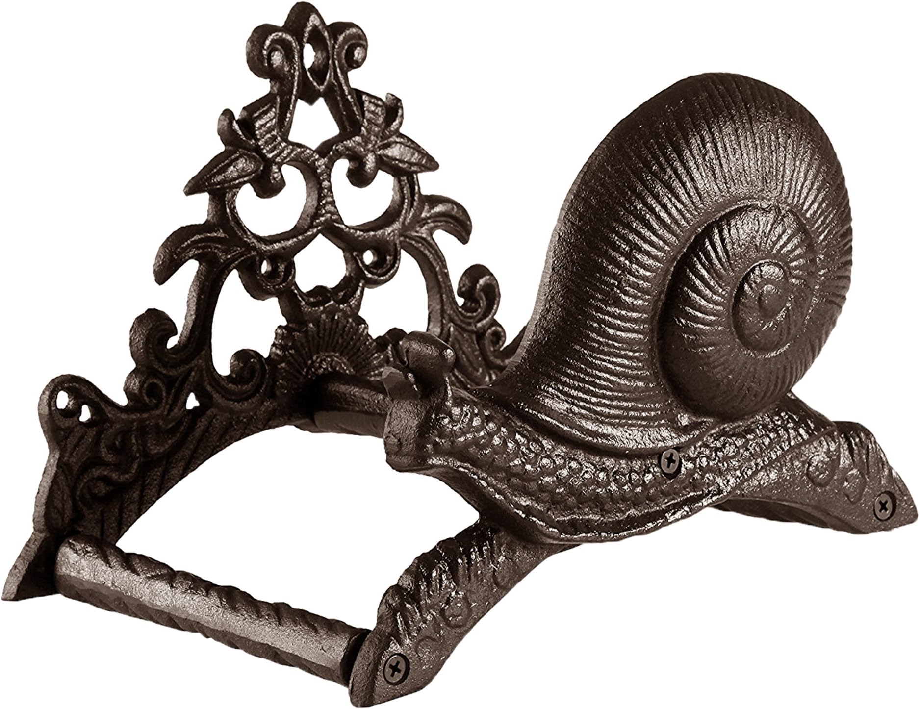 GWARE- Cast Iron Hose Holder-Wall Hang Sprayer Hanger- Snail And Branch Design- Sturdy And Solid- Antique | Victorian Style- For Patio | Garden | Lawn- 1 Pcs