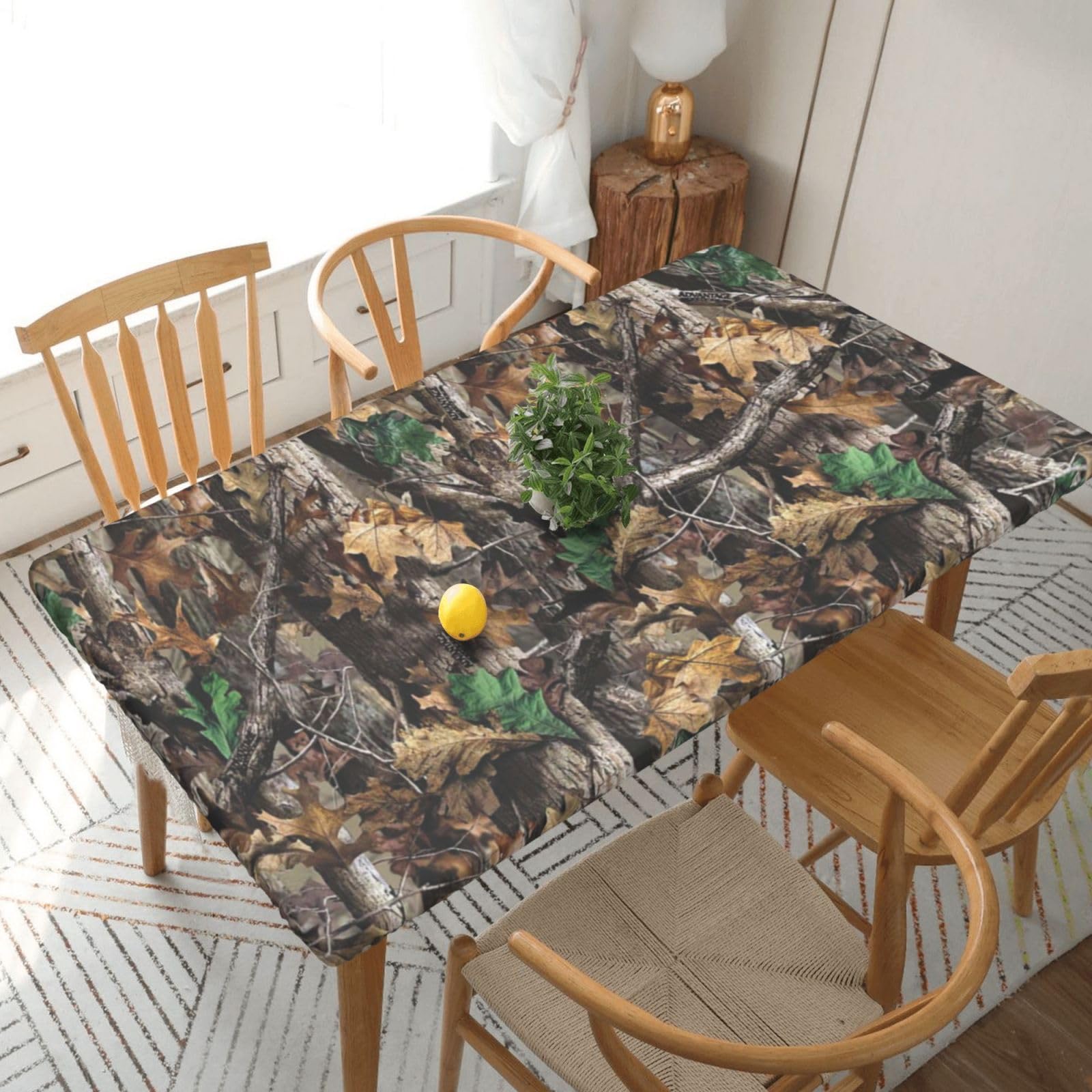 Nappe rectangulaire imperméable 150cm elastique et lavable pour table de camping outdoor