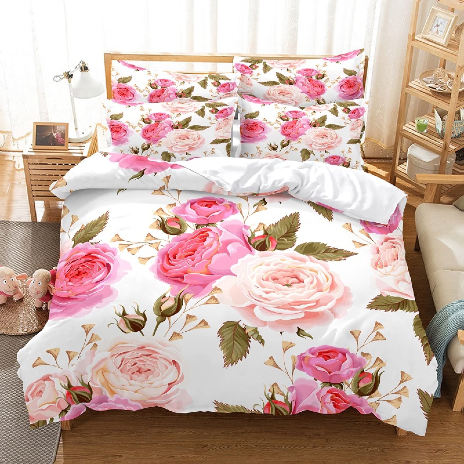 Housse de couette 160x200 microfibre infroissable fermeture éclair