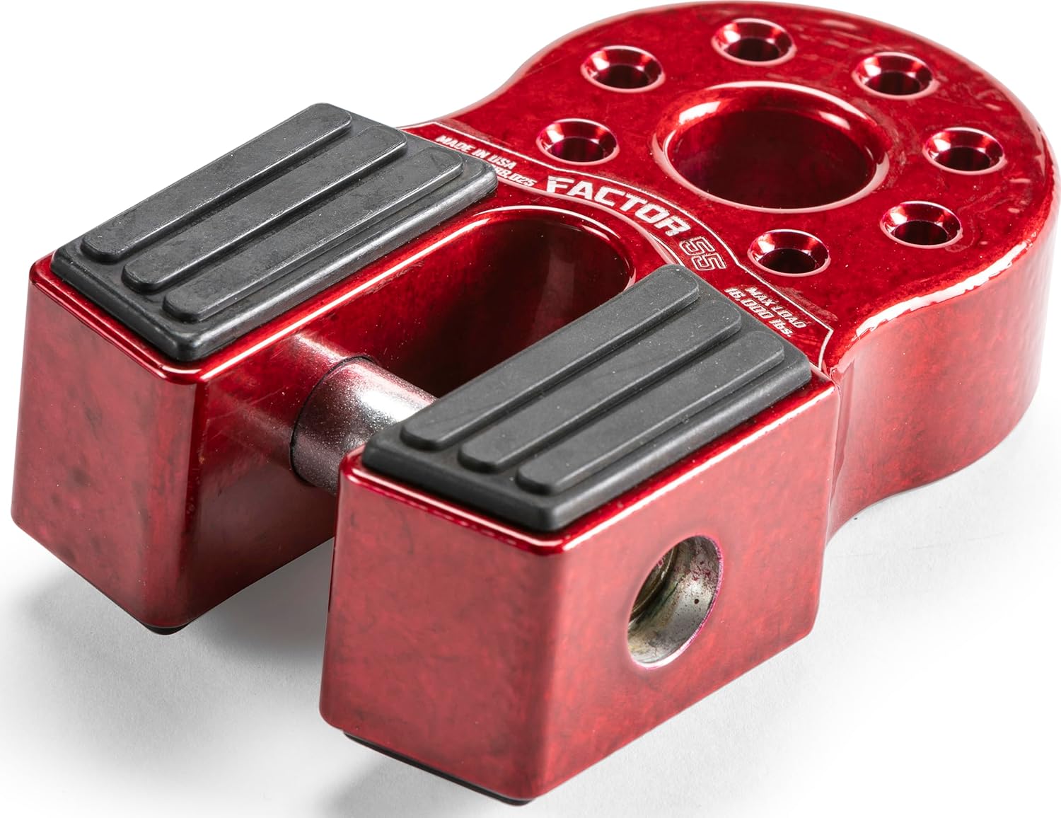 Factor 55 Flatlink Shackle Mount Winch, Designed for use Steel or Synthetic Ropes up to 6,000 lbs - Red