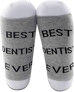2 Pairs Dentist Socks Best Dentist Ever Gifts Dentist Appreciation Gifts Dental Gifts (Dentist Socks)