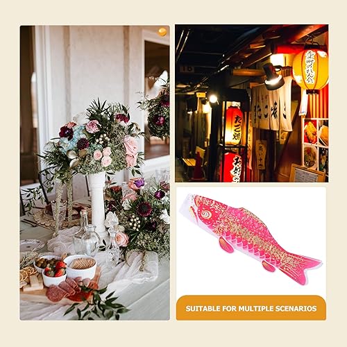 Miniatura 5 de jojofuny Viento de carpa japonesa, serpentina de carpa, decoración japonesa, bandera de pez, calcetines de viento Koi, para el hogar al aire libre,