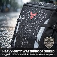 Amazon.com: MOTOCENTRIC Expandable Motorcycle Backpack, 1200D