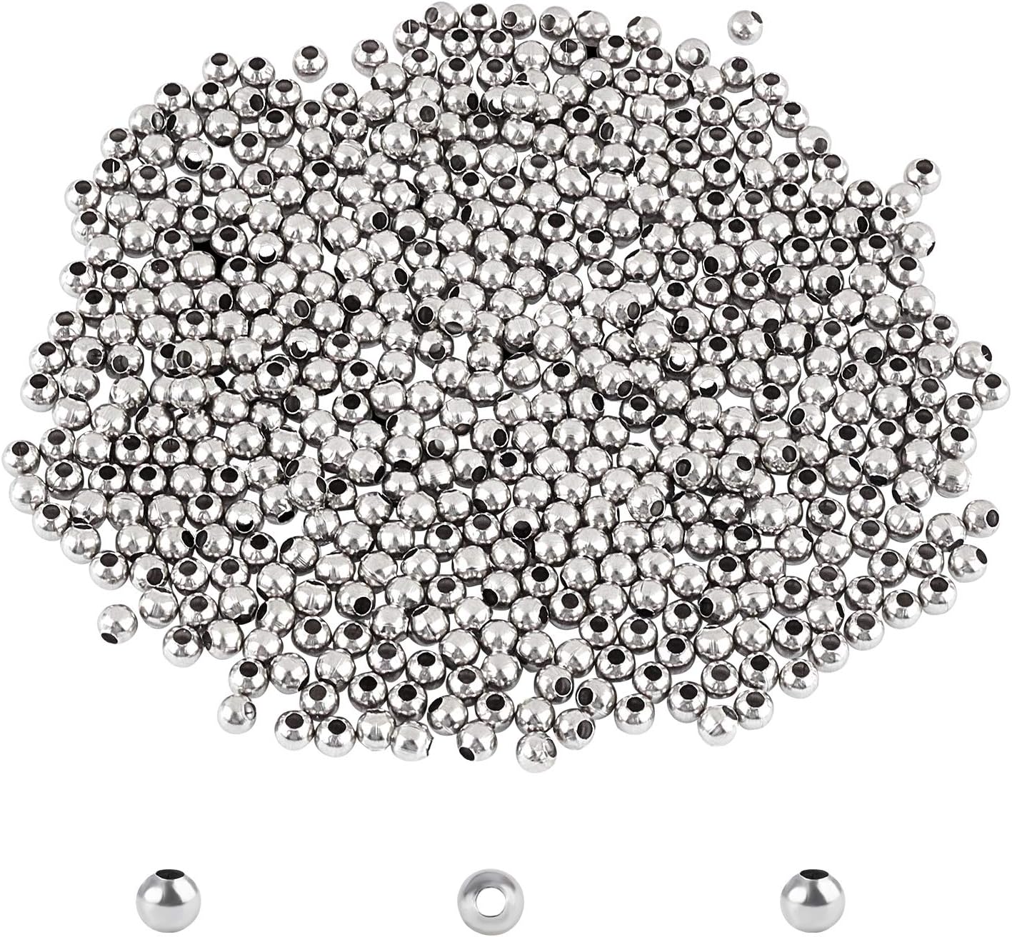 UNICRAFTALE 100 stuks 5 maten 3/3,5/4/5/6mm gouden afstandskralen rondelle spacer kralen roestvrij staal losse kralen glad oppervlak kralen vinden voor doe-het-zelf armband ketting sieraden maken