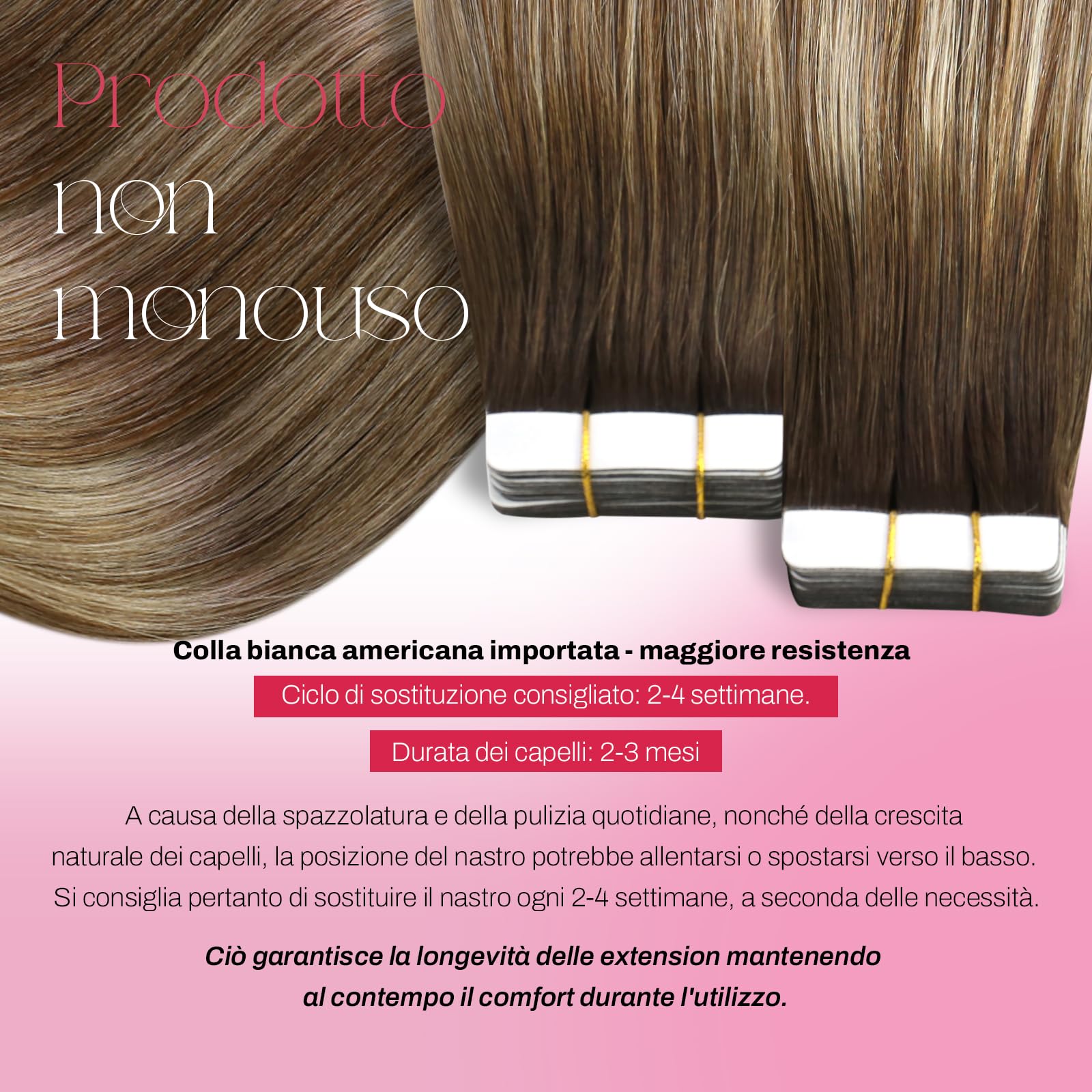 Moresoo Dopinki do przedłużania włosów metodą tape in, prawdziwe włosy, blond, ciemny brąz do jasnobrązowego z bladym blondem, ombre, niewidoczne, blond, 20 sztuk/50 g, 55 cm #4/6/613