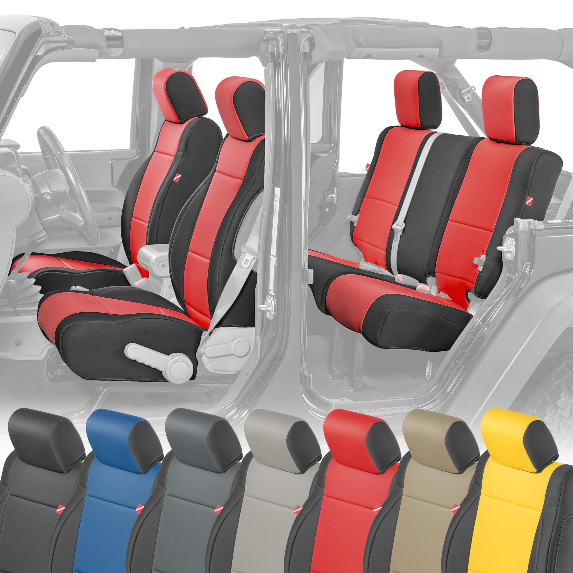 Amazon | Diver Down ネオプレン シートカバーセット - Jeep JK 2007 