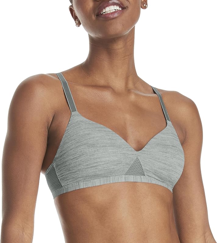 Hanes corpiño inalámbrico para mujer, sujetadores tipo remera Oh So Light para mujer, ajuste ComfortFlex, copas de espuma, paquete individual o múltiple