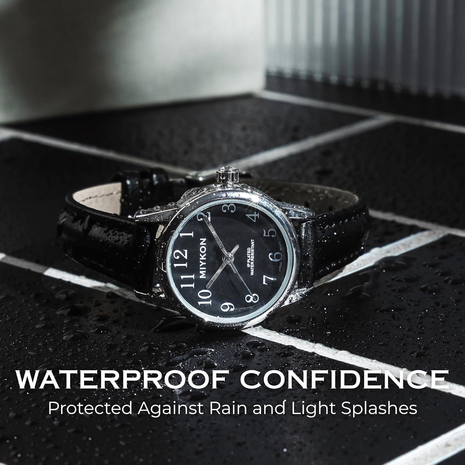 Miykon Dainty Minimalist Dress Watches for Women – Small Easy Reader Analog Watch with Genuine Leather Strap and Second Hand – Japanese Quartz, Waterproof to 100ft - Image 6