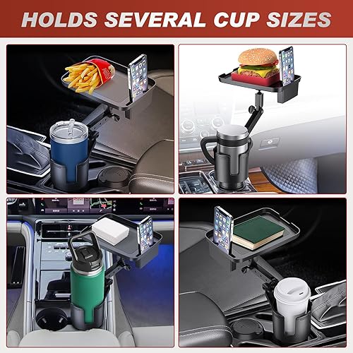 Miniatura 8 de Frokom Expansor de portavasos para automóvil, adaptador de expansor de portavasos de automóvil mejorado con base ajustable de desplazamiento y