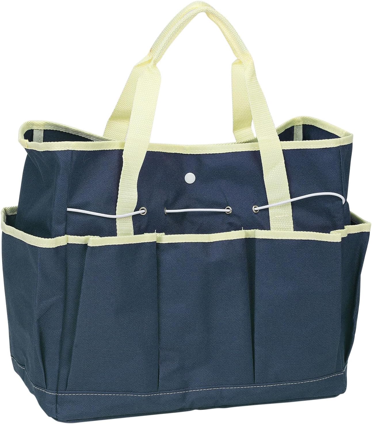 HARFINGTON Garden Tool Bag 14" x 6.7" x 12" Large Oxford Waterproof with Pockets Garden Tote Bag Gardening Plant Tool Organizer Storage Carrier Store for Outdoor Women Men, Blue