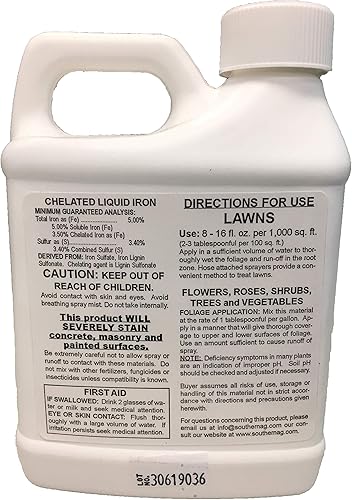 Miniatura 2 de Southern Ag, hierro líquido quelante, 16 onzas  1 pinta