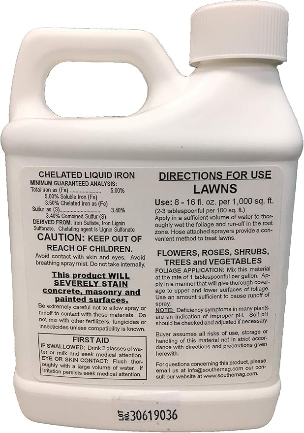 Southern Ag Quelato de Hierro Líquido, 473 ml miniatura 2