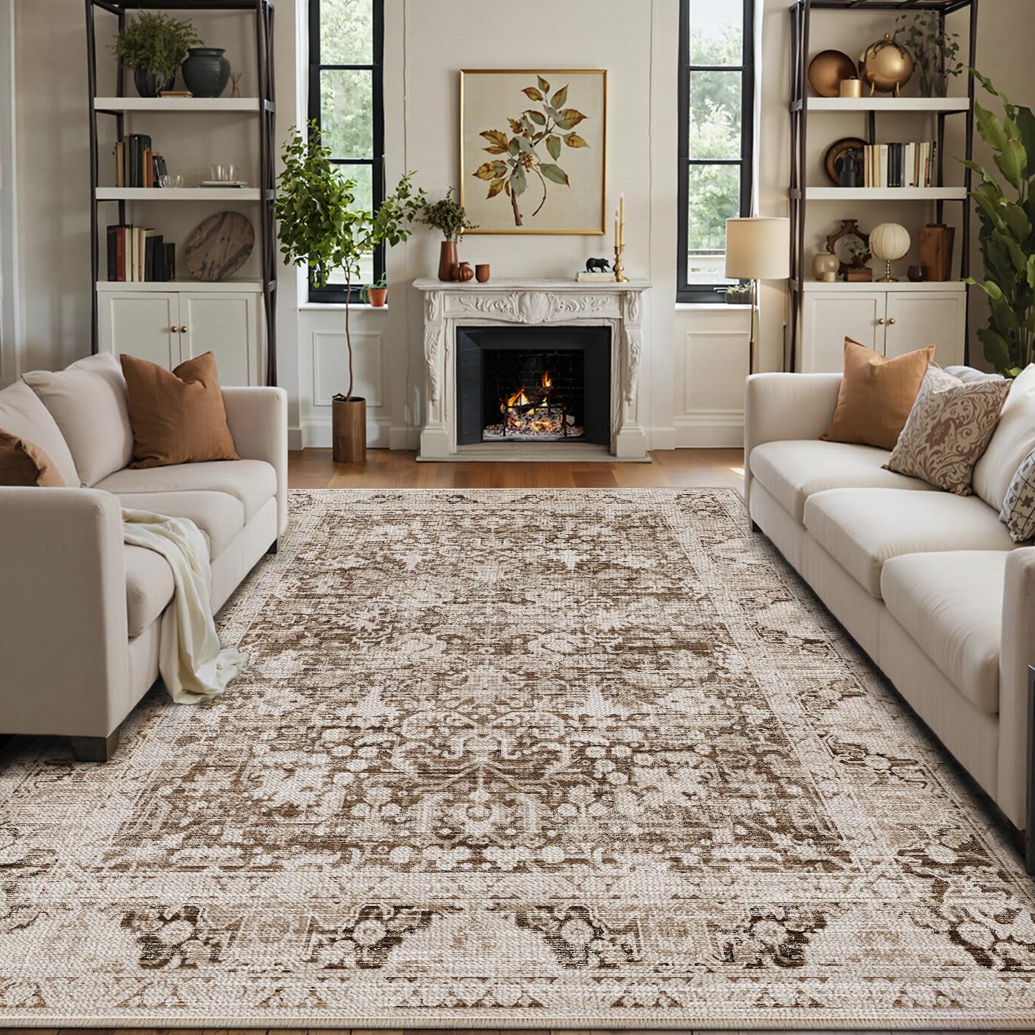 Amazon.com: LUMI 8x12 Washable Area Rug for Living Room, Ultra
