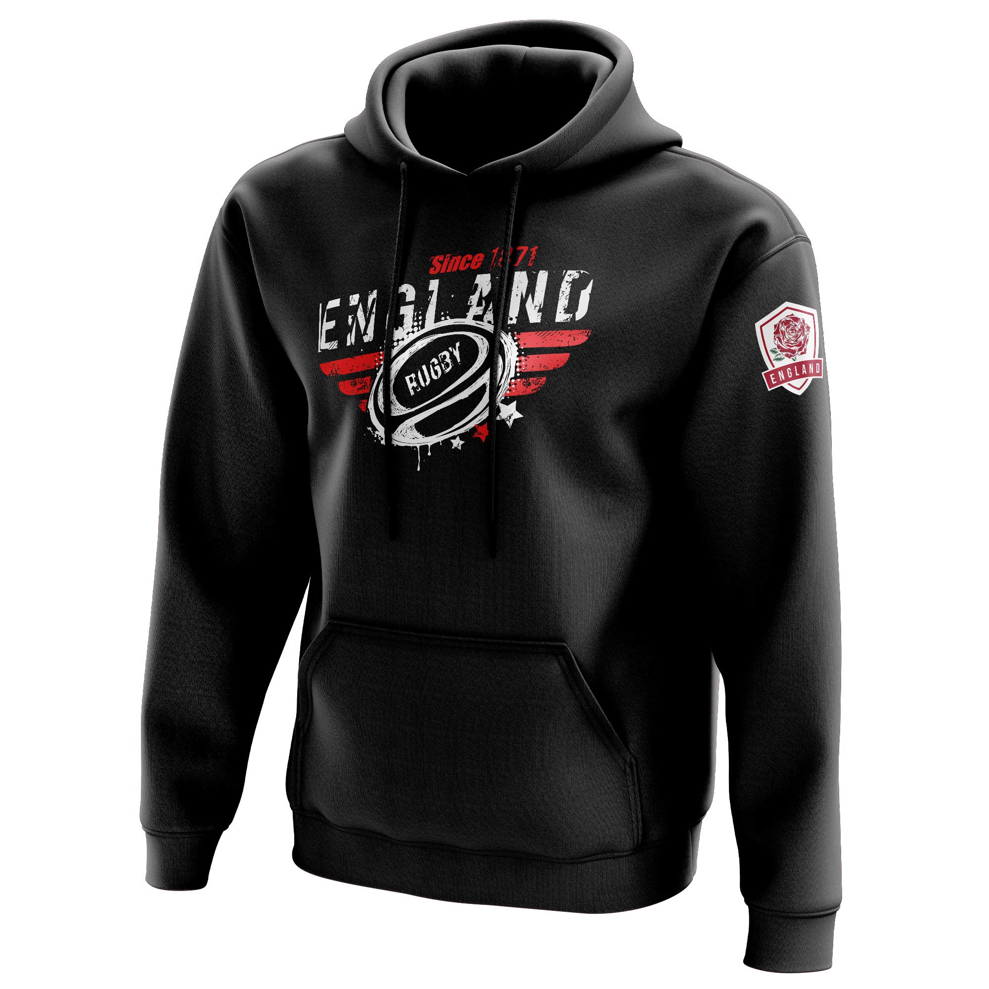 Felpa con cappuccio da uomo England Rugby Since 1871 – tifoso di rugby inglese Rugga Gifts for him – St Georges Day Eng Sports Fan