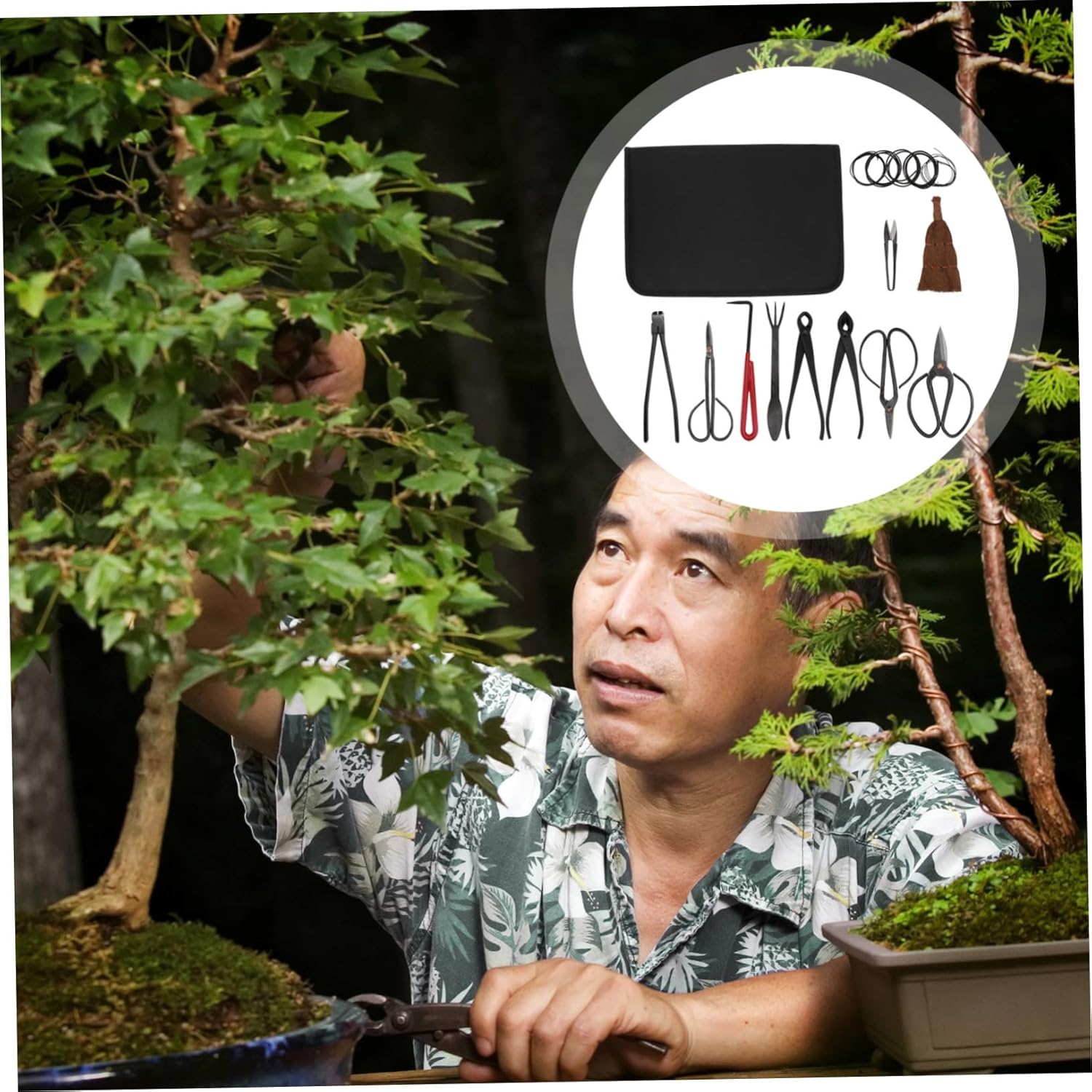 GALPADA Gardening Scissors Set Pruning Shears Tool Set Professional Gardening Shears Plant Clippers