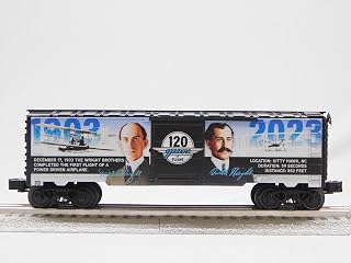 Lionel Wright Brothers 120TH Anniversary MUSA O Gauge Model Train Boxcar