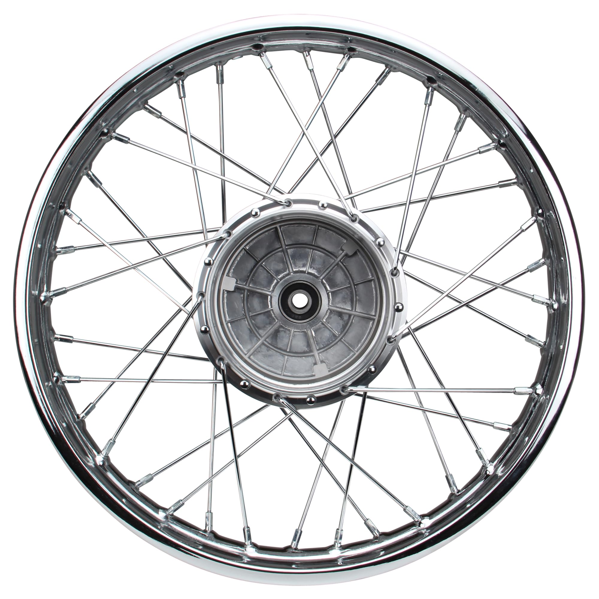Stahl Speichenrad inkl. Speichen Nabe Felge 1,6x16 Zoll kompatibel mit Simson S50 S51 Star KR 51 Schwalbe Duo