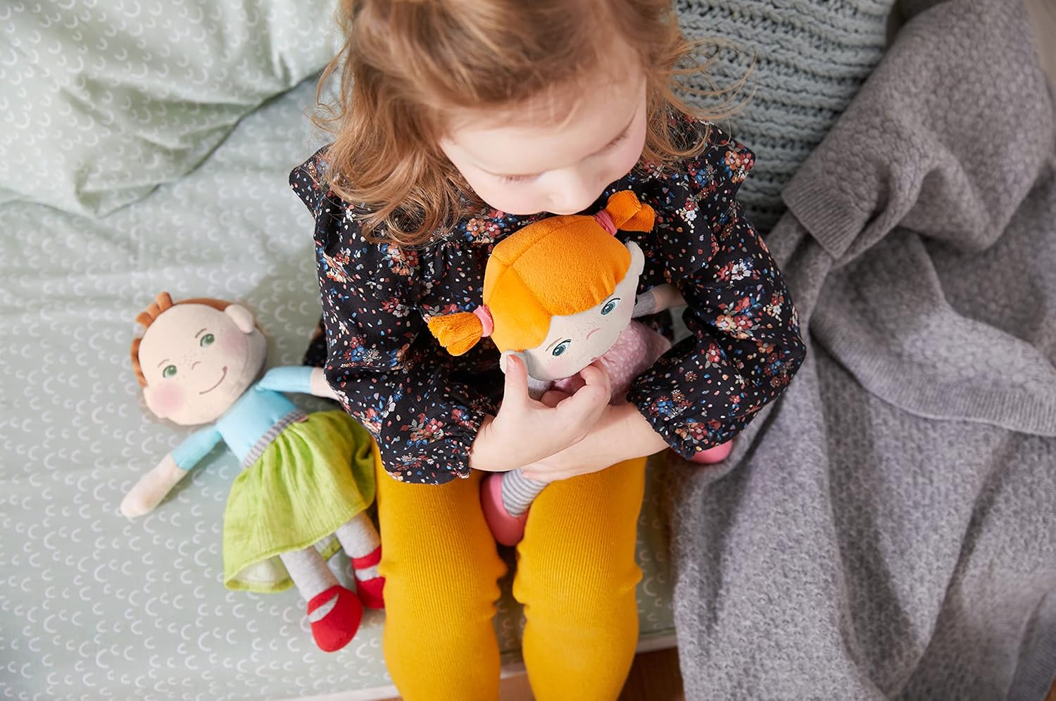 HABA Marta 305816 Cuddly Doll Soft Rag Doll for Babies from 6 Months, Birth or Christening