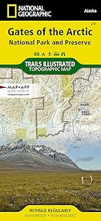 Gates of the Arctic National Park and Preserve Map (National Geographic Trails Illustrated Map, 257)