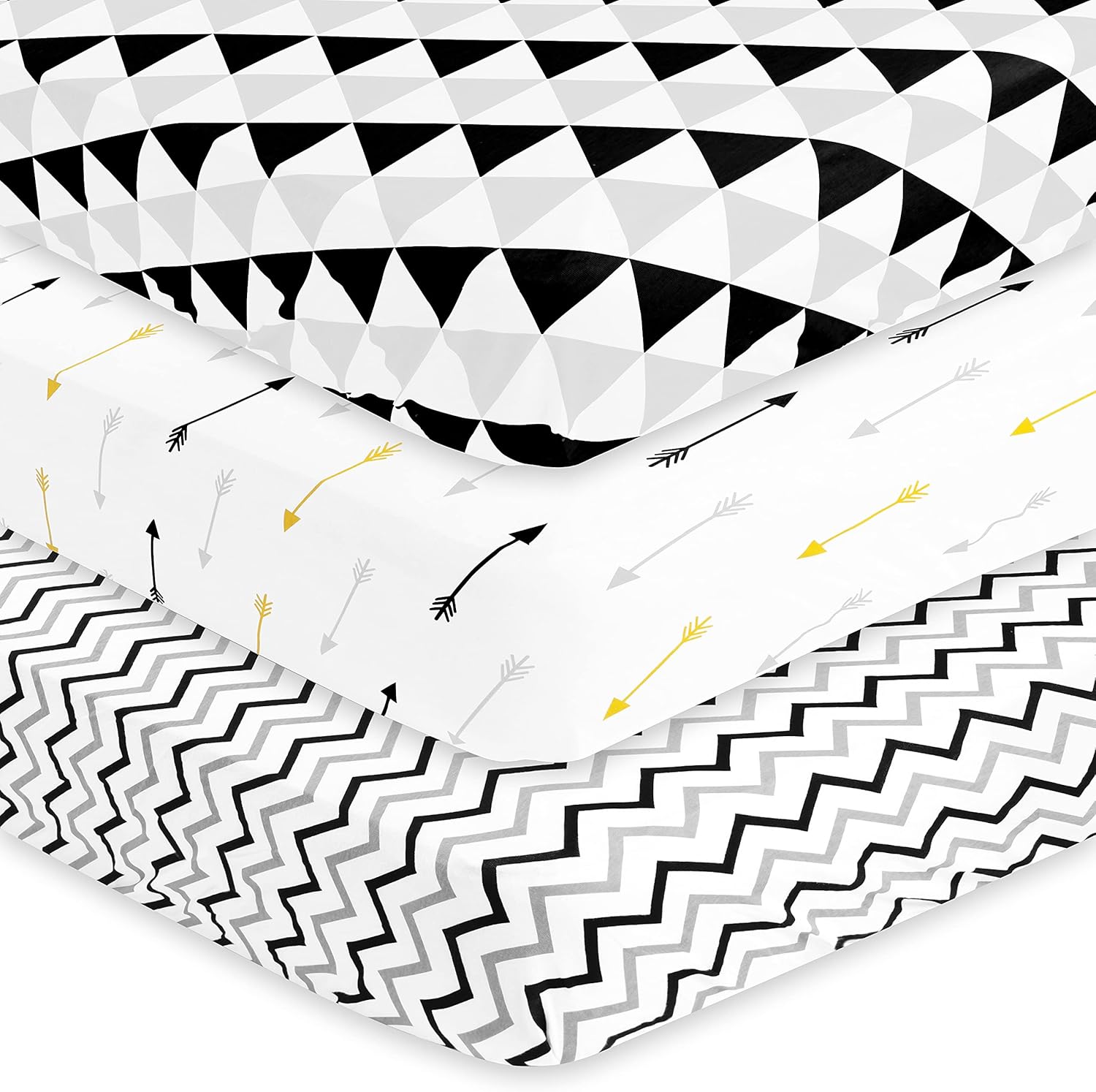 BaeBae Goods Fitted Baby Crib Sheets for Boys and Girls, 3