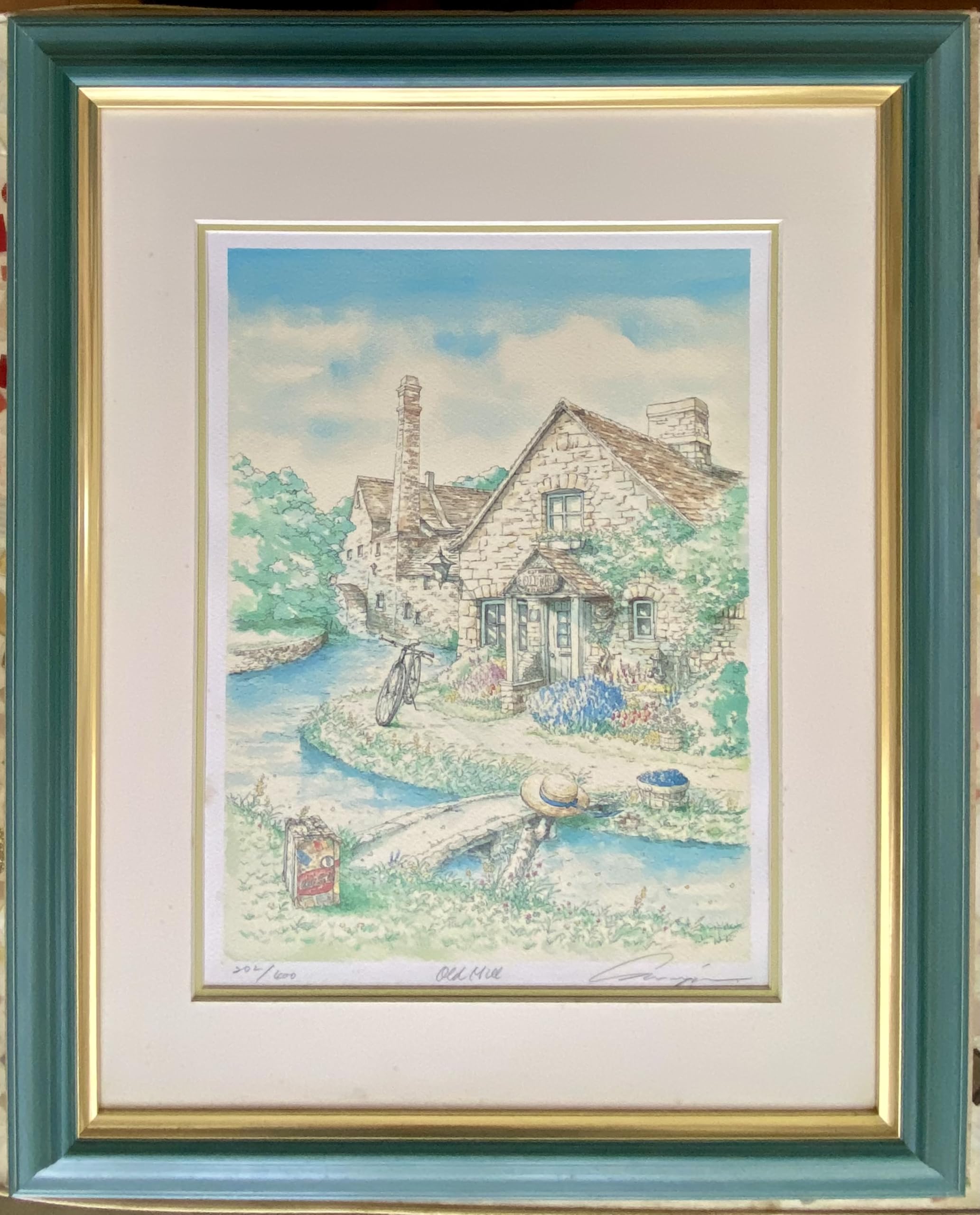 Amazon.co.jp: 内田新哉「OLD MILL」限定版リトグラフ, イギリス風景画 Amazon.co.jp: 内田新哉「OLD MILL」限定版リトグラフ, イギリス風景画