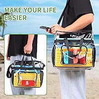 Vista 82 de MAY TREE Bolsa transparente para eventos en estadios de 12 x 6 x 12 pulgadas, bolsa de almuerzo transparente con correas reforzadas para trabajo