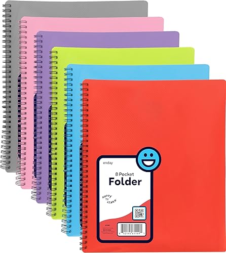 Organizador de 8 bolsillos de polietileno, carpeta de archivos, organizador de documentos legales, perfecto para oficina, universidad, escuela y más