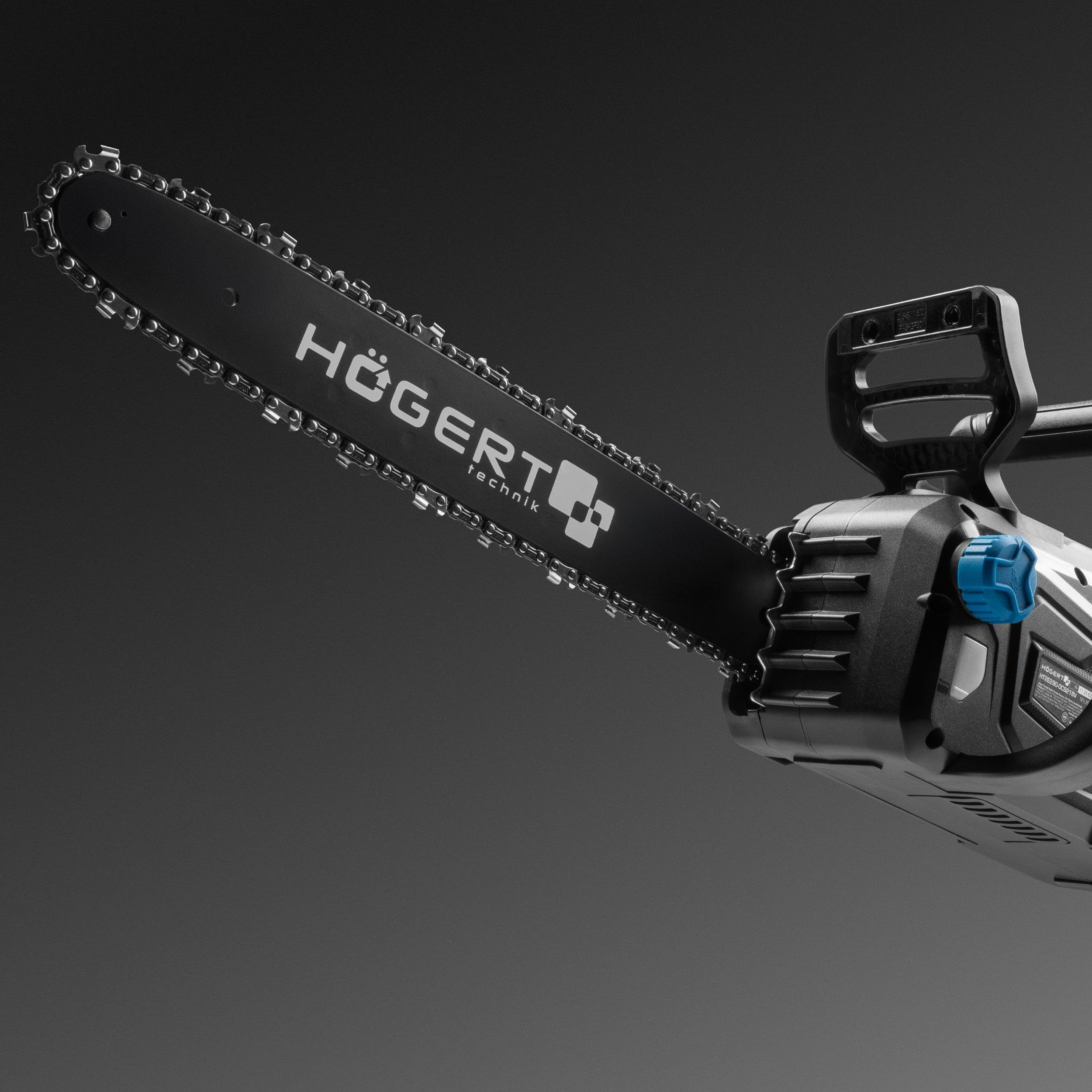 HÖGERT TECHNIK Motosierra a Batería 2x18V OneAccuSystem, motor sin escobillas, motosierra inalámbrica de 14 pulgadas, motosierra eléctrica para madera, leña y trabajos de jardín, sin batería