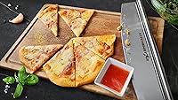 Vista 7 de KitchenStar - Cuchilla de corte de pizza de 12 pulgadas, cuchillo afilado de acero inoxidable con cubierta protectora, accesorios para horno